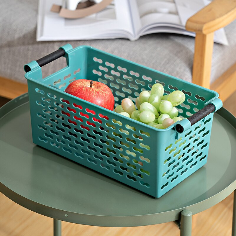 Dulap de bucătărie Organizator Sticle de condimente Coș de depozitare Coș de fructe din plastic Panier Rangement Suport pentru gustări Cutie cu articole diverse pentru jucării