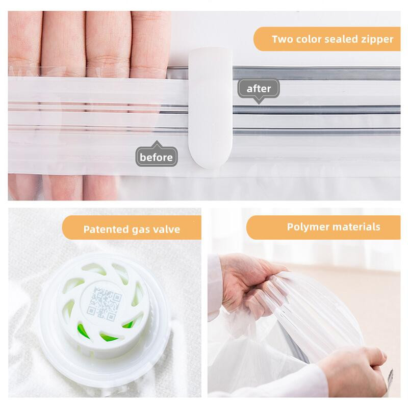 Nereikia siurblių vakuuminių maišelių Dideli plastikiniai laikymo maišeliai, skirti drabužiams laikyti antklodės Kompresinis tuščias maišelis Uždengia kelionių priedus