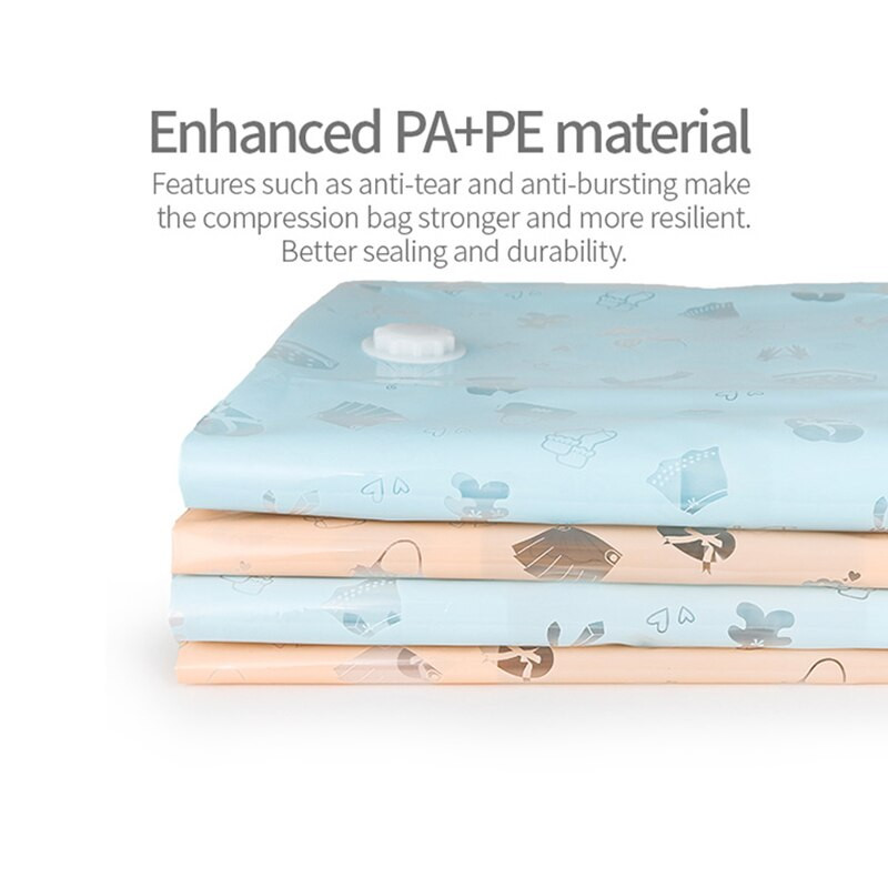 FaSoLa 80x110cm Vakuuminis maišelis Organizatoriaus laikymo krepšys Sustorintas vakuuminis kompresinis maišelis Drabužiai Antklodžių siurbimo laikymo krepšiai