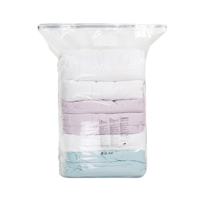 Suure mahutavusega vaakumkott riided tekk läbipaistev klapp hoiuruum Korduvkasutatav kokkusurutud korraldaja Ruumi säästvad majapidamistarbed