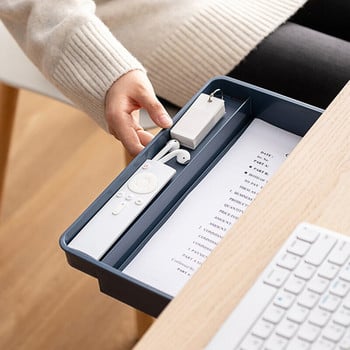 Under-Desk-Stand Self-Stick συρτάρι Συρτάρι Μολύβι-Δίσκος Γραφείο-Table-Storage Organizer Κουτί αποθήκευσης-Κιβώτιο Τύπος Κλειδί Student Stationery