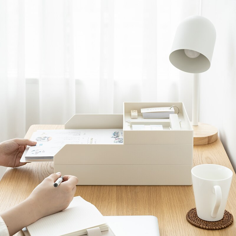 SDLP többfunkciós asztali A4-es iratrendező a dokumentumokhoz. Telefon kulcs toll Írószer tároló doboz Otthoni szervezők