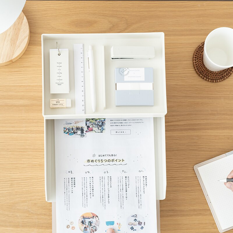 SDLP többfunkciós asztali A4-es iratrendező a dokumentumokhoz. Telefon kulcs toll Írószer tároló doboz Otthoni szervezők