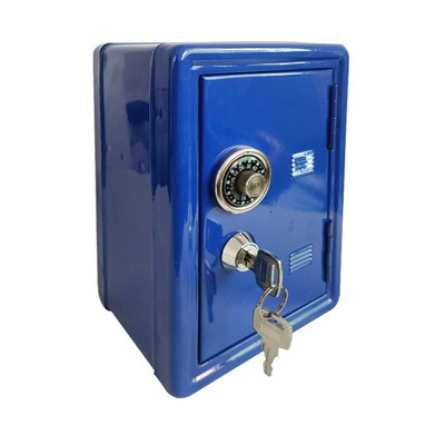 Мини метален сейф с държач за контейнер за ключове