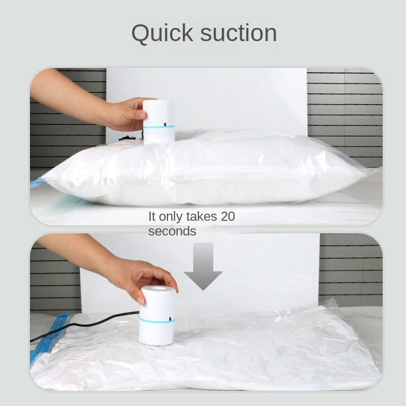 Kompresinis maišelis elektrinis siurblys verslo kelionių vakuuminis maišelis siurbimo siurblys, prijungiamas prie kištukinio tipo mini vakuuminis aparatas