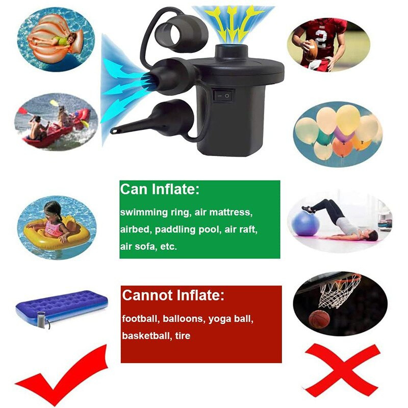 Lauko kūdikių baseino oro siurblio kompresoriaus mašina elektrinis oro kondicionierius pripučiamas čiužinys siurblys elektrinis galios siurblys