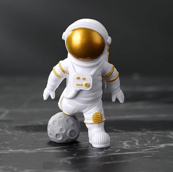 3 τμχ Ρητίνη Φιγούρα Αστροναύτη Άγαλμα Φιγούρα Spaceman Sculpture Εκπαιδευτικό παιχνίδι Επιτραπέζιο Διακόσμηση σπιτιού Μοντέλο αστροναύτη Δώρο για παιδιά
