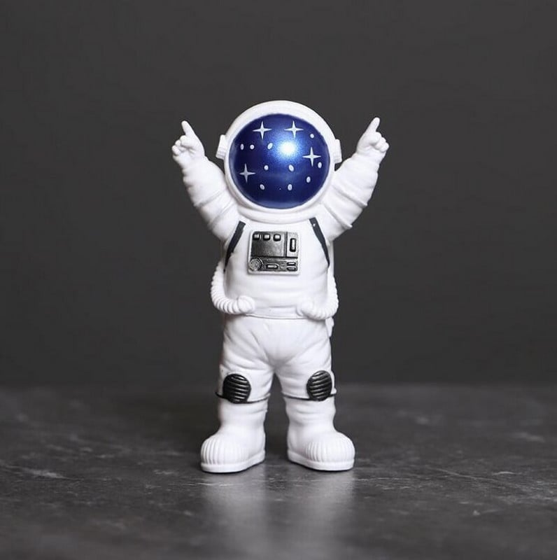 3Pcs smola figura astronauta kip figurica svemirca skulptura edukativna igračka desktop dekoracija doma model astronauta dječji dar