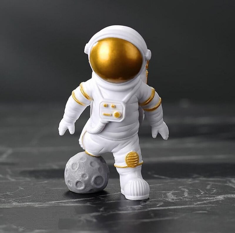 3Pcs smola figura astronauta kip figurica svemirca skulptura edukativna igračka desktop dekoracija doma model astronauta dječji dar