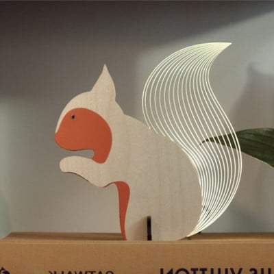 Kūrybingi namai Papuoškite gyvūnus šviečiančius papuošalus Medžio akrilo meno stalo papuošalai Pelikano Sirijaus banginio tukano kambario dekoras