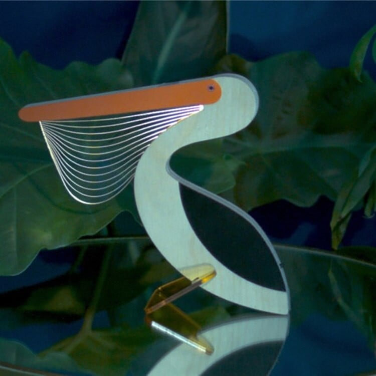 Kūrybingi namai Papuoškite gyvūnus šviečiančius papuošalus Medžio akrilo meno stalo papuošalai Pelikano Sirijaus banginio tukano kambario dekoras