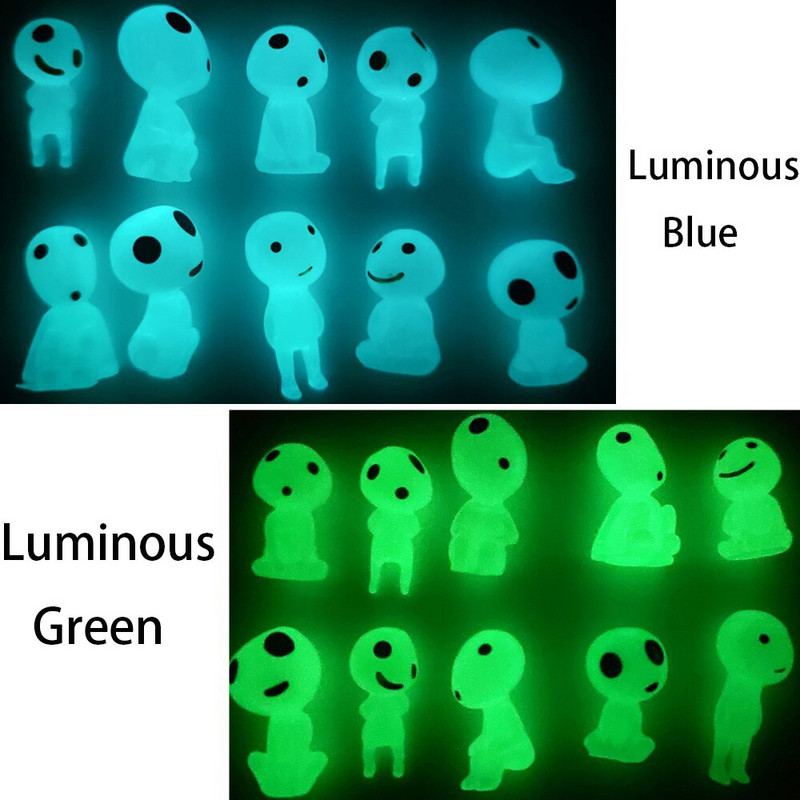 10/20 db Világító Tree Elves Spirit Izzó miniatűr figurák Mikro Táj Tündérkert Cserepes dekoráció