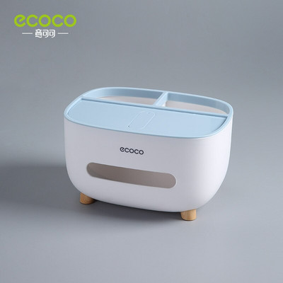 ECOCO Tissue Box asztali konyhai szalvéta tároló tartály nappali távirányítós tárolódoboz otthoni irodai papírzsebkendőhöz
