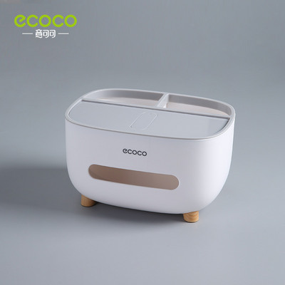ECOCO Tissue Box asztali konyhai szalvéta tároló tartály nappali távirányítós tárolódoboz otthoni irodai papírzsebkendőhöz