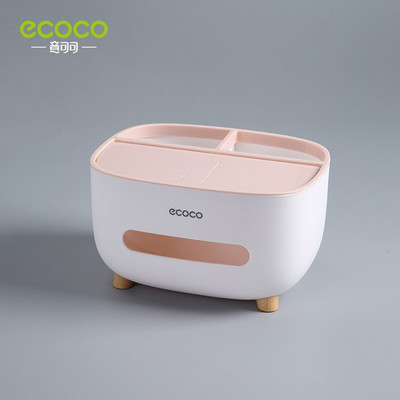 ECOCO Tissue Box asztali konyhai szalvéta tároló tartály nappali távirányítós tárolódoboz otthoni irodai papírzsebkendőhöz