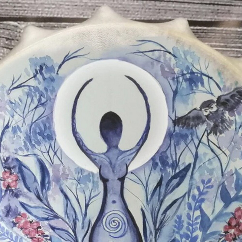 25CM šamanski bubanj Dizajn ukrasa Drvo života Ručno izrađeni šamanski bubanj Sibirski bubnjevi Duhovna glazba s batakom Ukras za dom