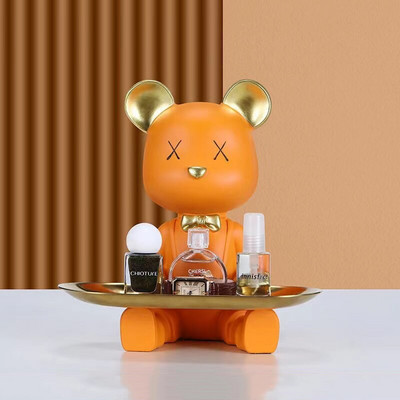 Slatke figurice medvjeda Ukrasi od smole Skulptura za uređenje doma Pohrana u dnevnoj sobi Višenamjenska statua Uređenje doma