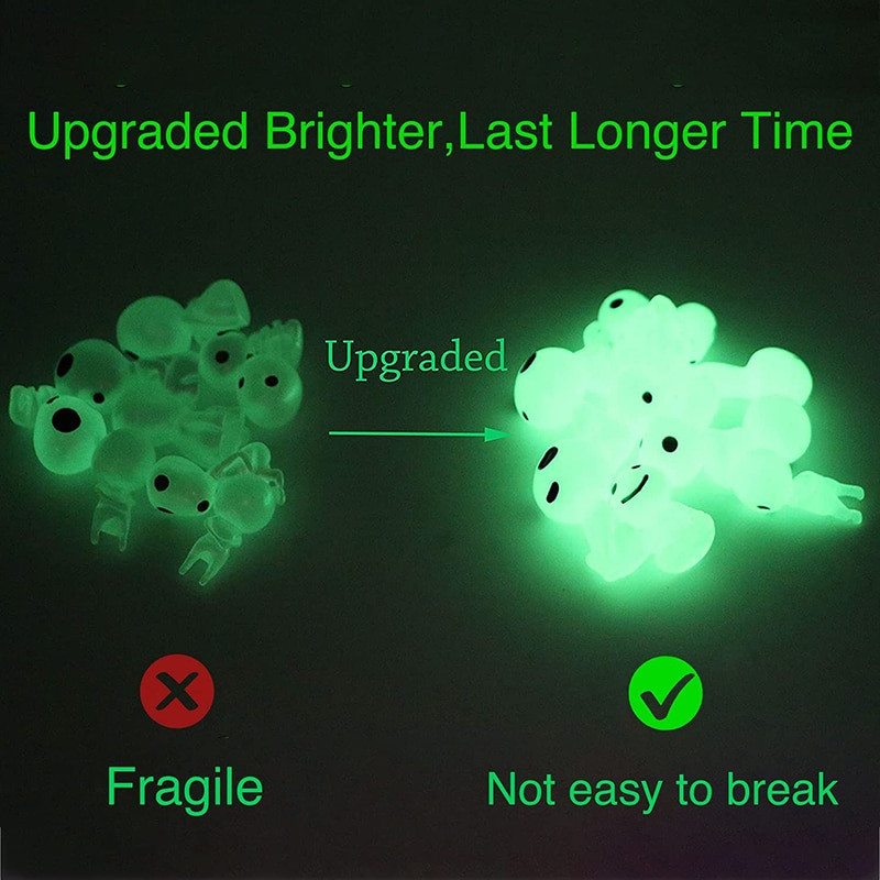 10/20 KOM. Svjetleći vanzemaljac Elf Ghost Sjajući plavo svjetlo Zeleno svjetlo Dekoracija vrta Minijaturni vrtlarski travnjak Dekoracija za Noć vještica