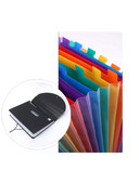 12 langelių Dviguba vizitinė kortelė Kolekcija Kortelių knyga Rainbow Edition A4 aplankas