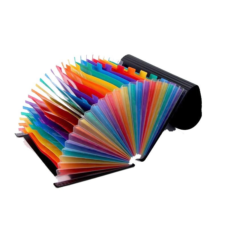 12 langelių Dviguba vizitinė kortelė Kolekcija Kortelių knyga Rainbow Edition A4 aplankas