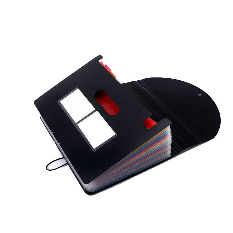 12 langelių Dviguba vizitinė kortelė Kolekcija Kortelių knyga Rainbow Edition A4 aplankas