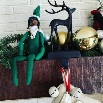 Snoop on A Stoop Christmas Elf Doll Spy on A Bent Christmas Elf Doll Διακόσμηση σπιτιού Πρωτοχρονιάτικο Χριστουγεννιάτικο Δώρο Παιχνίδι