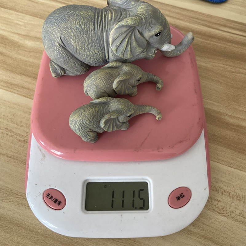 1 bucată elefanți mamă agățat 2 bebeluși figurine din rășină ornament artizanal figurine miniaturi artizanat cadouri animale decorare acasă