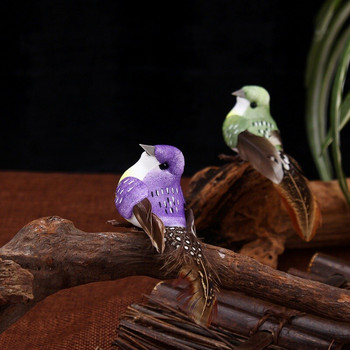 12τμχ Τεχνητό Φτερό Πουλιά Μοντέλα Ψεύτικος Αφρός Προσομοίωσης Ζώο Γάμος Σπίτι Στολίδι Μινιατούρα Διακόσμηση Κήπου