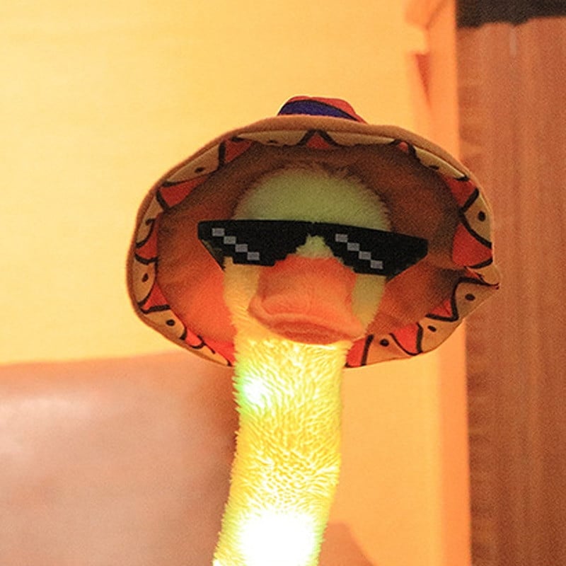 Gražus šokantis antis kalbantis žaislas USB įkrovimas Garso įrašas Kartojimas Lėlė Kawaii Duck Vaikai Švietimas Žaislai Dovana gimtadienio dovana