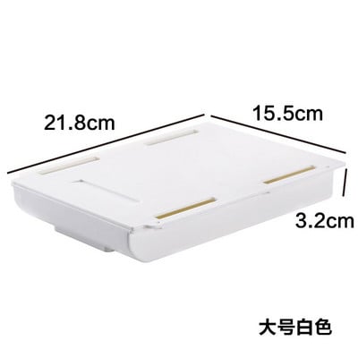 „Self Stick“ pieštukų dėklas po stalčiumi, laikymo dėžutė, paslėpta raštinės reikmenų laikymo priemonė.