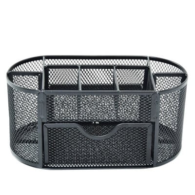 Fém rács Jiugongge tárolódoboz asztali írószer tolltartó kreatív nagy kapacitású tároló állvány