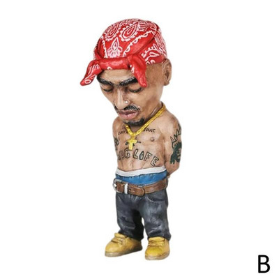 Mini ukrasi od smole Hip Hop Funny Rapper Bro figurica Set za dom unutra vani Ukrasi Dekoracije Party Minijaturna figurica