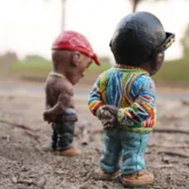 Mini ukrasi od smole Hip Hop Funny Rapper Bro figurica Set za dom unutra vani Ukrasi Dekoracije Party Minijaturna figurica