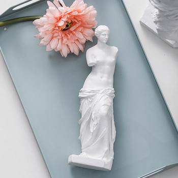 Статуя на Венера Милоска от смола Гола Афродита Скулптура Домашен декор Фигурка на богиня от гръцката митология Изкуство Декорация на кабинет за всекидневна