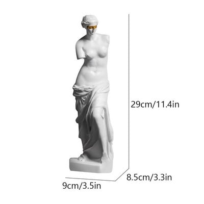Dervos Veneros de Milo statula Akto Afroditės skulptūra Namų dekoras Graikų mitologija Deivės figūrėlės menas Svetainės darbo kambario dekoravimas