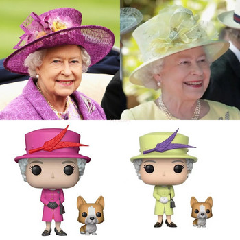 Q Version UK Queen of England Queen Elizabeth II Фигури 10 см Фигура Модел Играчки The Queen\'s Ornament Кукла Коледна украса