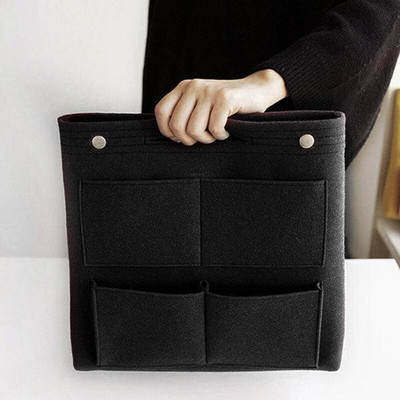 Naujas veltinio įdėklo laikymo krepšys Daugiakišeninis Kelioninis kosmetikos tualeto reikmenų krepšiai Pamušalas krepšiai nešiojimui ir rankinėms Moterų makiažo organizatorius