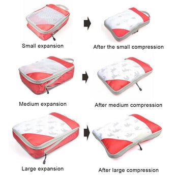 Комплект от 4 части пътна чанта за съхранение Багаж Преносим свиваем лесен за окачване и съхранение