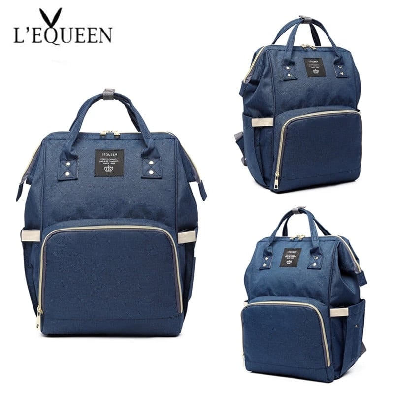 Lequeen kismama pelenkázó táska vízálló múmia táska nagy kapacitású baba táska utazó hátizsák szoptatós táska babaápoláshoz, pelenkázó kézitáska