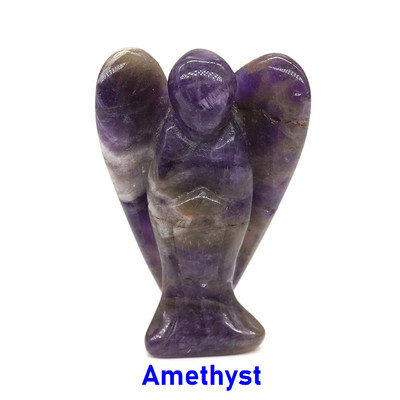 2" őrangyal figura gyógyító kristály drágakő szobor Családi otthon Ékszer Dekoráció Tanulmányi Kézműves Ajándék csecsebecse szobadísz