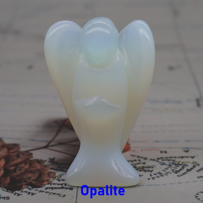 2" őrangyal figura gyógyító kristály drágakő szobor Családi otthon Ékszer Dekoráció Tanulmányi Kézműves Ajándék csecsebecse szobadísz