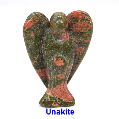 2" őrangyal figura gyógyító kristály drágakő szobor Családi otthon Ékszer Dekoráció Tanulmányi Kézműves Ajándék csecsebecse szobadísz