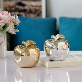 Keramička statua Figurica jabuke Ornament Kreativna moderna božićna jabuka Kućni ured Desktop Dekoracija Poklon