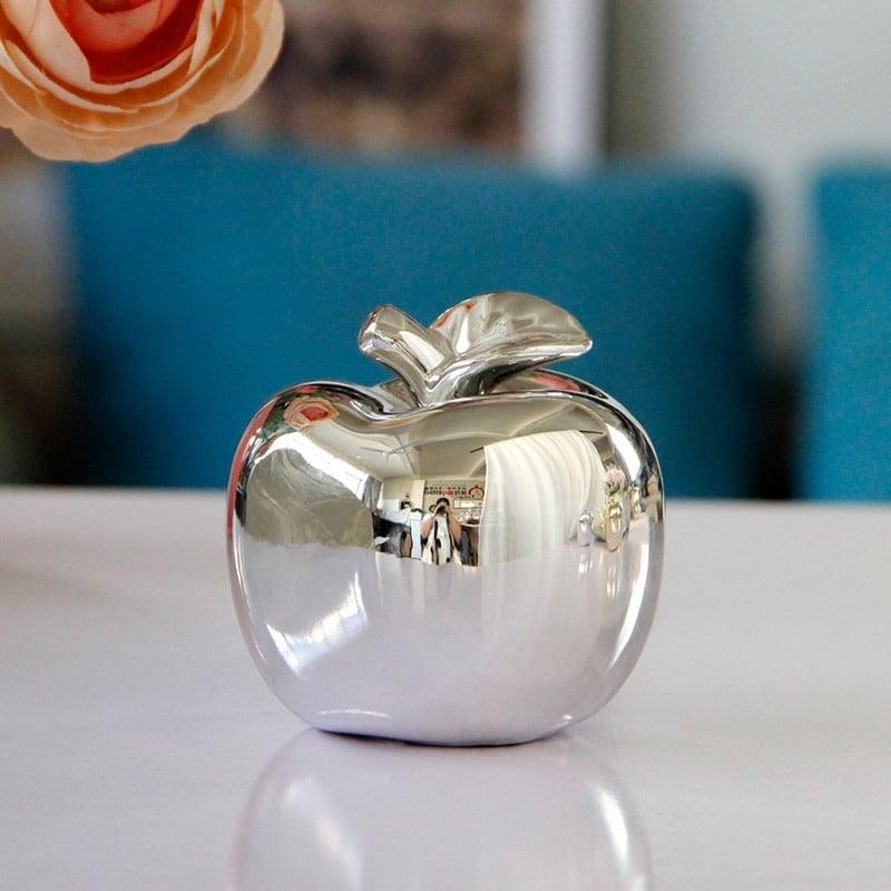 Keramička statua Figurica jabuke Ornament Kreativna moderna božićna jabuka Kućni ured Desktop Dekoracija Poklon