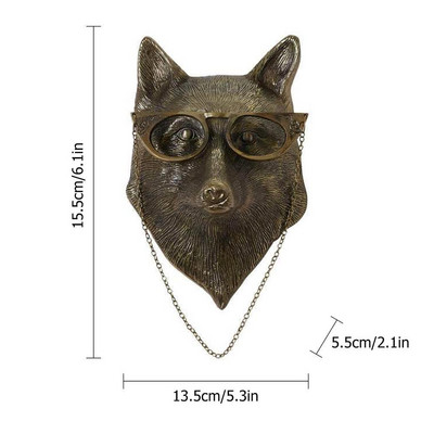 3D fiú Nyúl Nyúl Monoklák Szobor Szobor Fali dekoráció Szobor Állat Figura Miniatűr Modern Művészet Otthoni dekorációk Kiegészítők