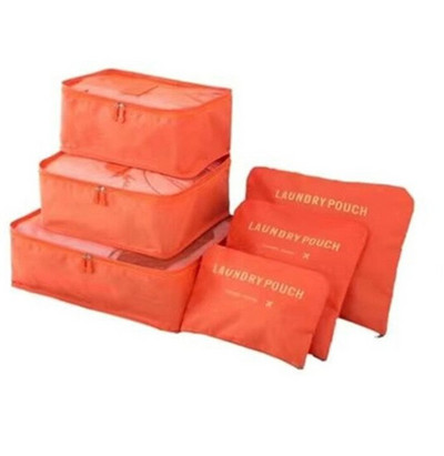 6vnt Kelioninio krepšio rinkinys Bagažo laikiklis Drabužiai Antklodė Tvarkingi Batai Lagaminas makiažas Kelioninis maišelis Kelioninio krepšio organizatorius