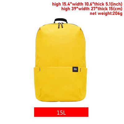 Eredeti Xiaomi Mi Hátizsák 7L/10L/15L/20L Vízálló Színes Napi Szabadidő Városi Uniszex Sport Utazási Hátizsák Dropshipping