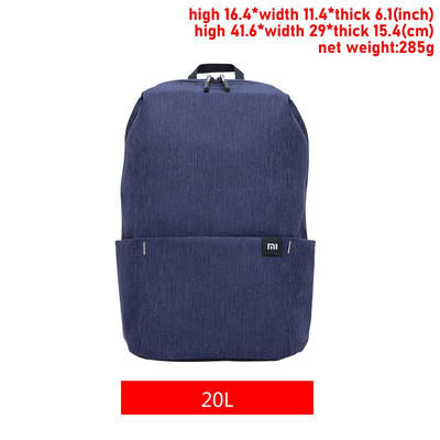 Eredeti Xiaomi Mi Hátizsák 7L/10L/15L/20L Vízálló Színes Napi Szabadidő Városi Uniszex Sport Utazási Hátizsák Dropshipping