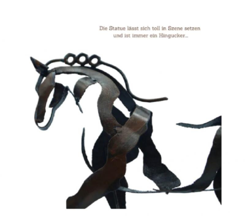 Домашен декор Метални триизмерни ажурни светещи скулптури на Адонис-кон Скулптура на коня-Адонис Настолни декоративни орнаменти