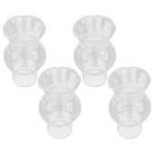 4τμχ Ανταλλακτικό Σφαίρα Λάμπας λαδιού Γυάλινη Σκιά Φωτιστικού 7/3cm Κάλυμμα Κεροζίνης Light